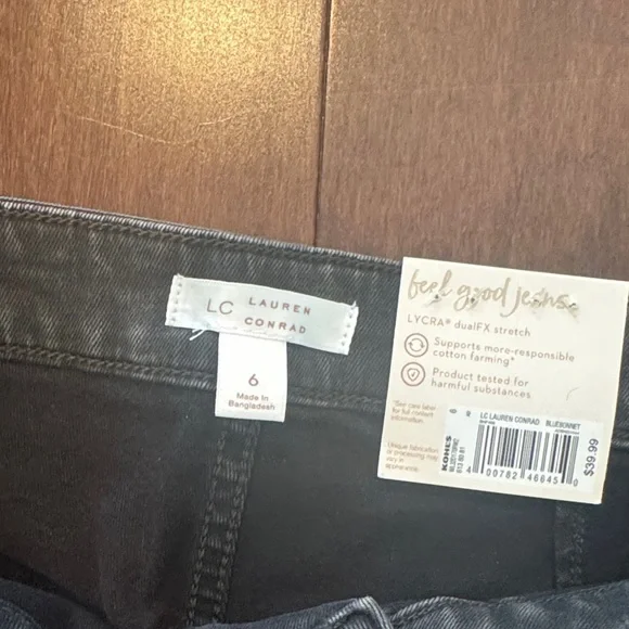 Lauren Conrad Women's Black Wide-Leg Jeans - Picture 2 of 3